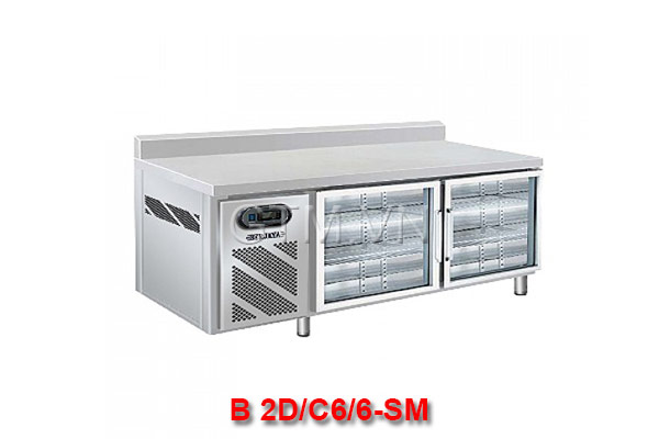 Bàn lạnh 2 cánh kiếng có gáy BERJAYA B 2D/C6/6-SM