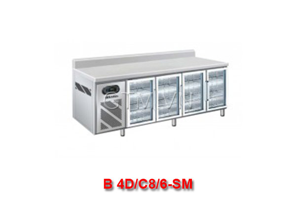 Bàn lạnh 4 cánh kiếng có gáy BERJAYA B 4D/C8/6-SM