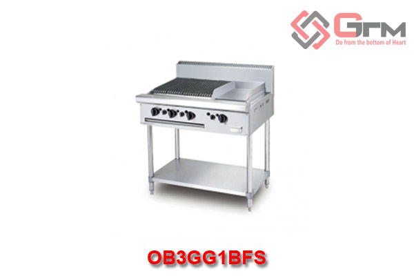 Bếp âu 2 họng có bếp chiên BERJAYA OB3GG1BFS