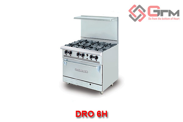 Bếp âu 6 họng có lò nướng BERJAYA DRO6H