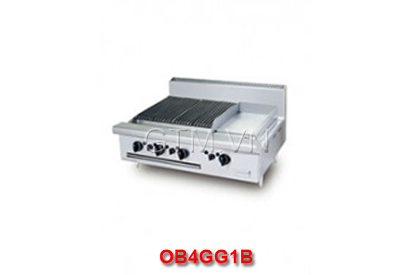 Table Top Open Burner Griddle Combination BERJAYA OB4GG1B