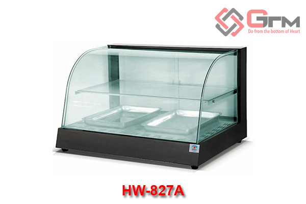 Tủ Kính Trưng Bày Giữ Nóng Sản Phẩm HW-827A