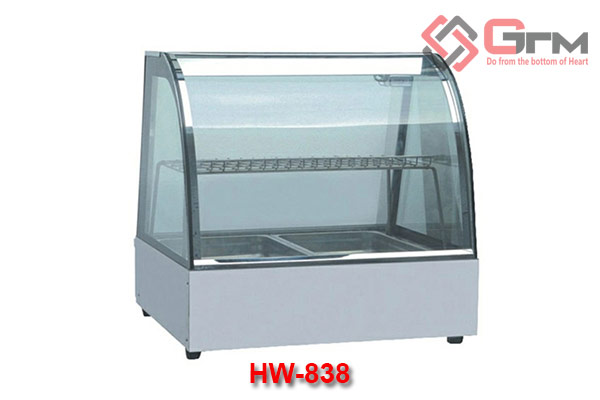 Tủ Kính Trưng Bày Giữ Nóng Sản Phẩm HW-838